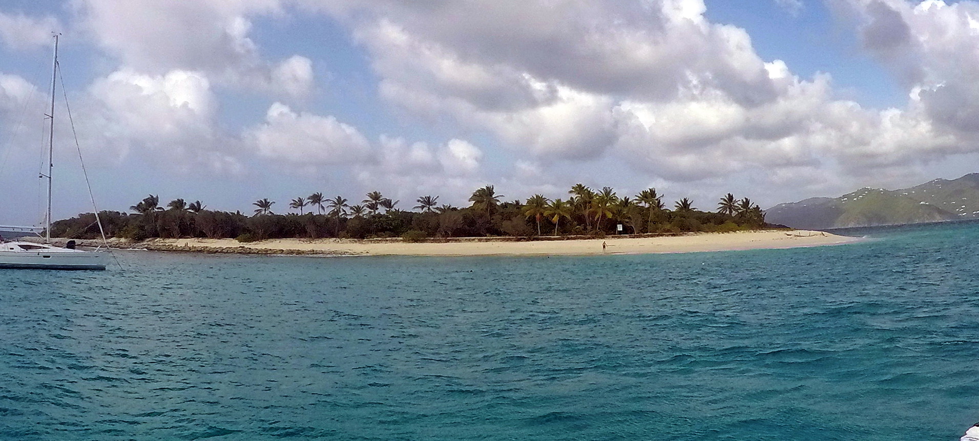 Looking over Sandy Cay to Tortola